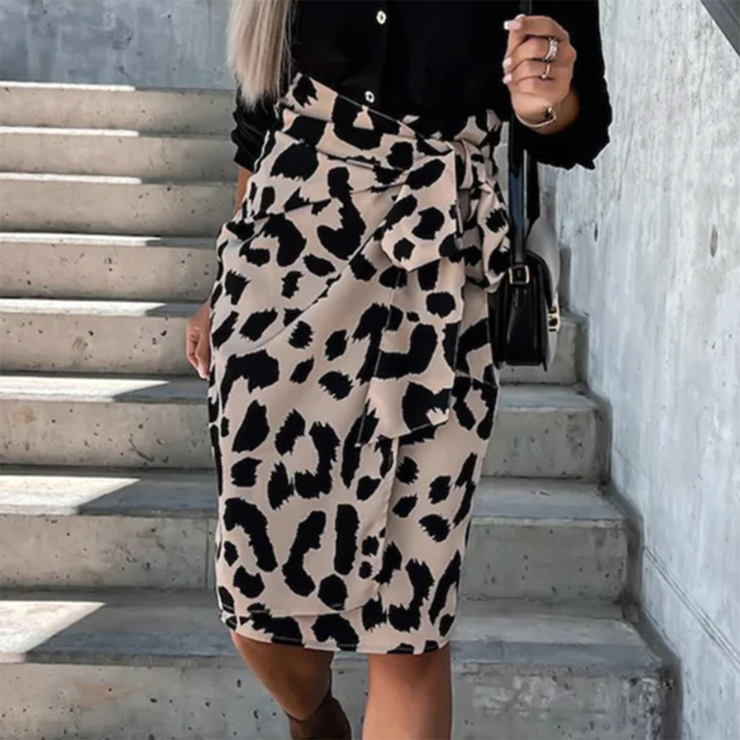 EHLEYR - Leopard Print Skirt