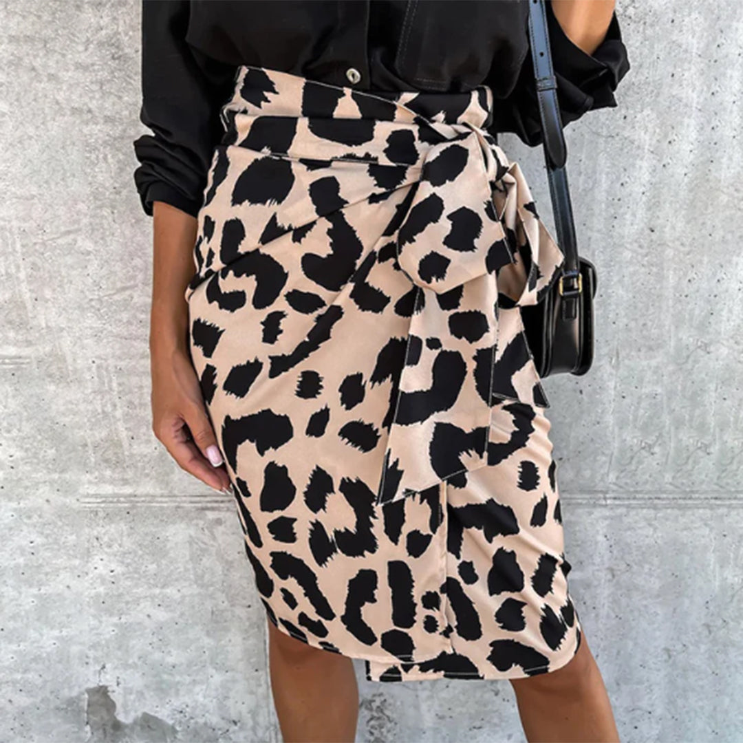 EHLEYR - Leopard Print Skirt