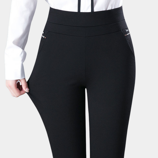 Margot - Stretch broek met hoge taille