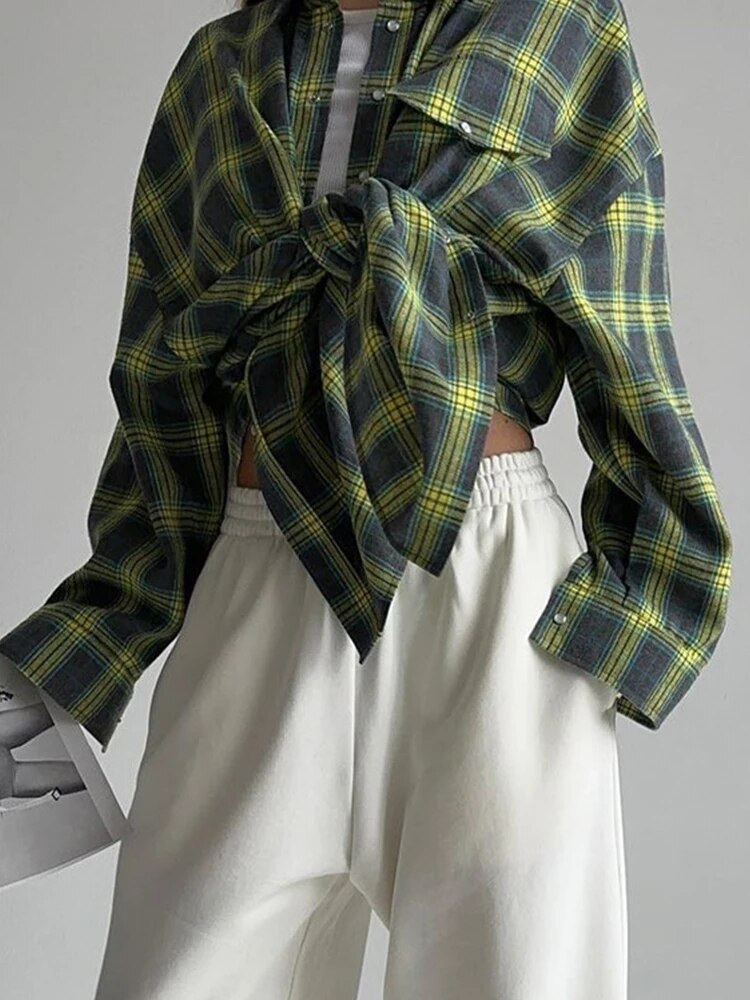 Carrie | Elegant checked flannel shirt