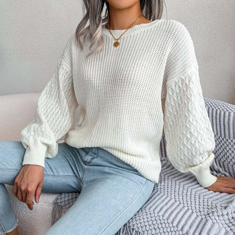 Lisa | Relaxed solid color knitted sweater