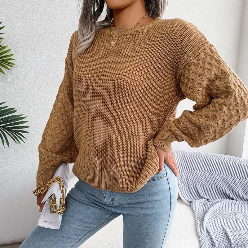 Lisa | Relaxed solid color knitted sweater