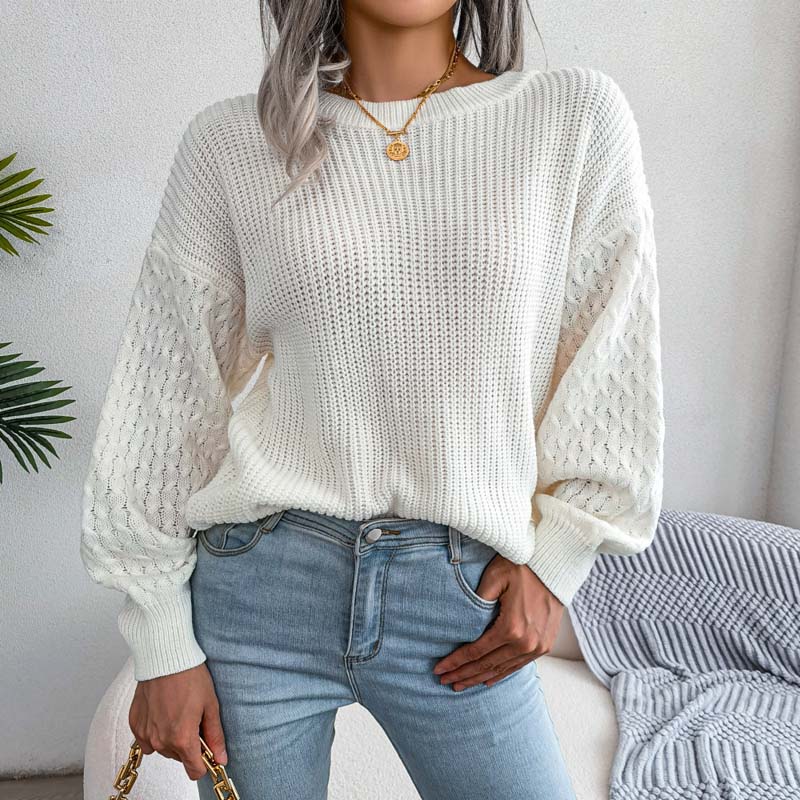 Lisa | Relaxed solid color knitted sweater