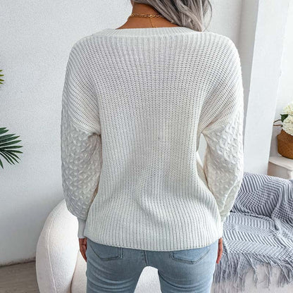 Lisa | Relaxed solid color knitted sweater