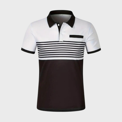 Otha - Gestreept heren poloshirt