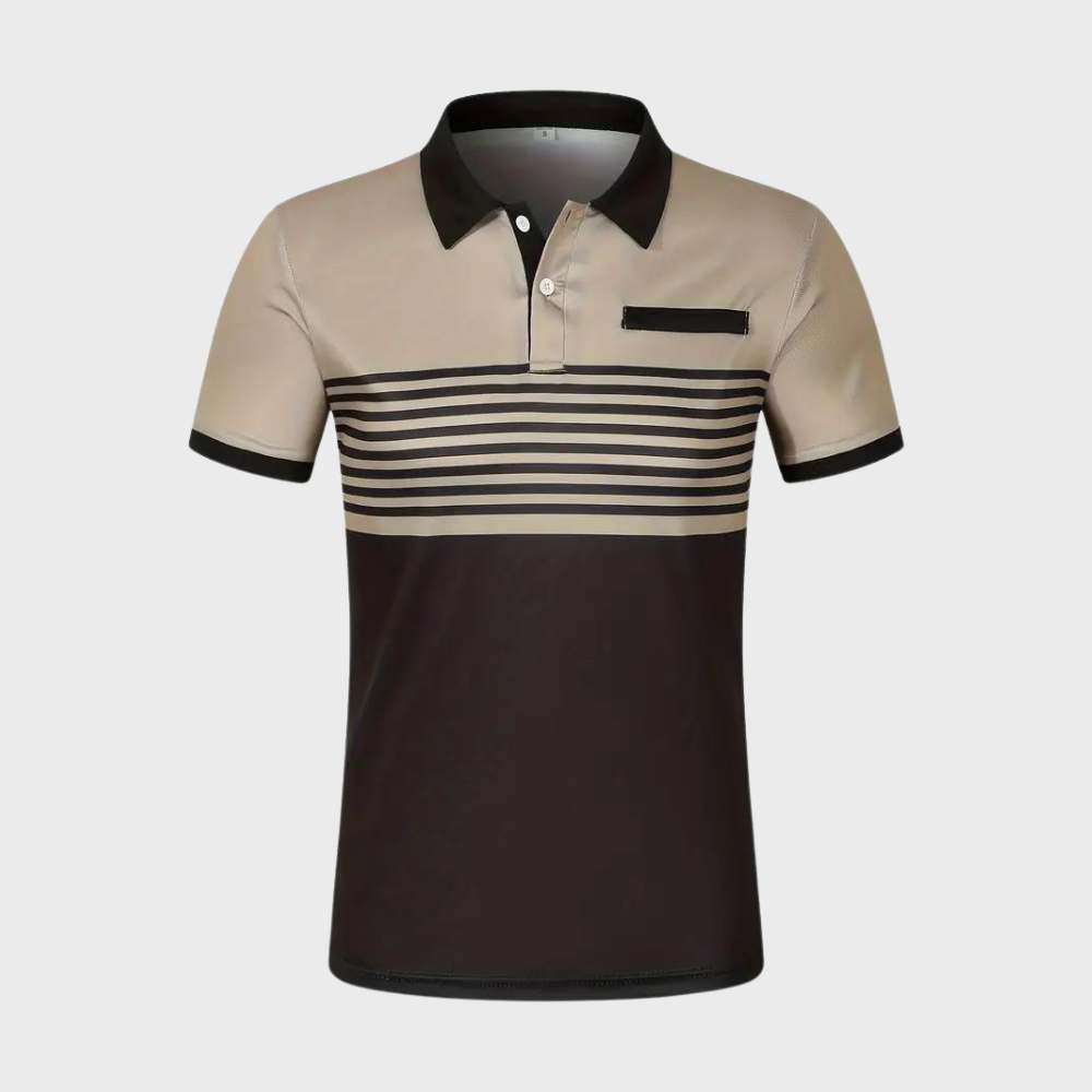 Otha - Striped Men's Polo Shirt