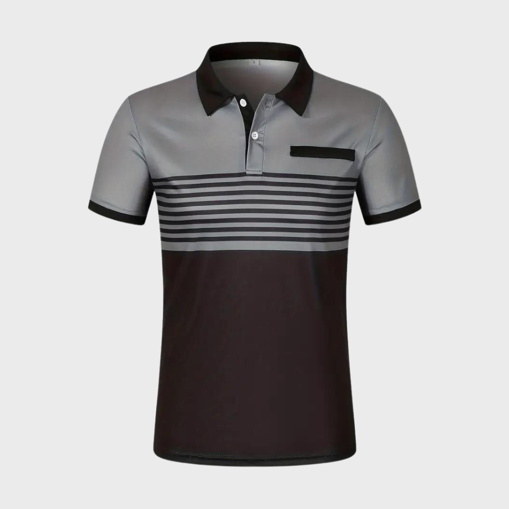 Otha - Striped Men's Polo Shirt