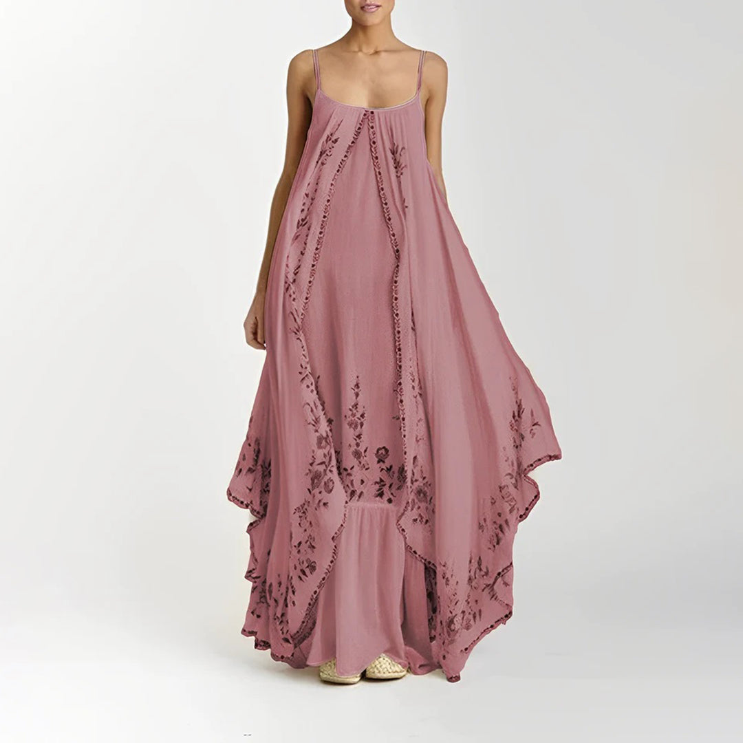 CARLY - Stylish layered maxi dress 