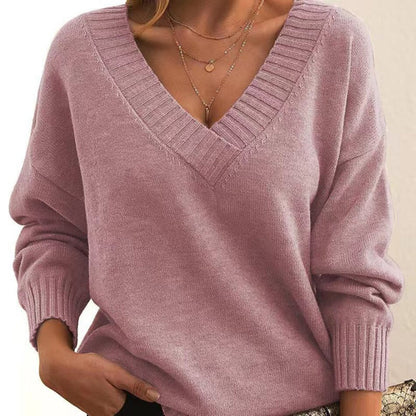 JOELLE - Casual v-neck sweater