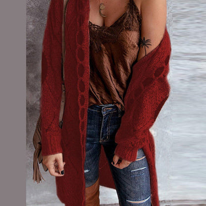 SOPHIA - Fashionable hooded cardigan