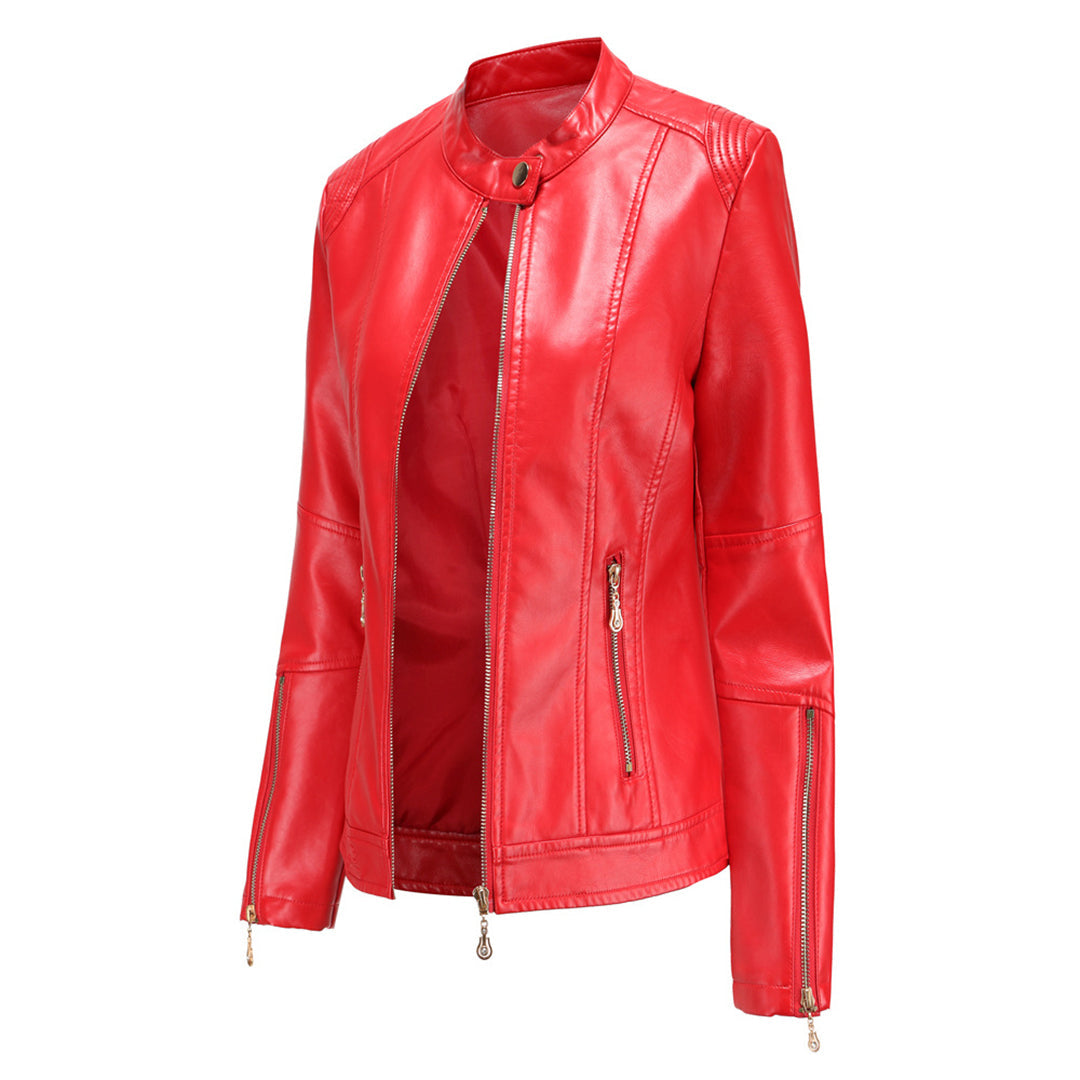 FRANICA - Stylish leather jacket