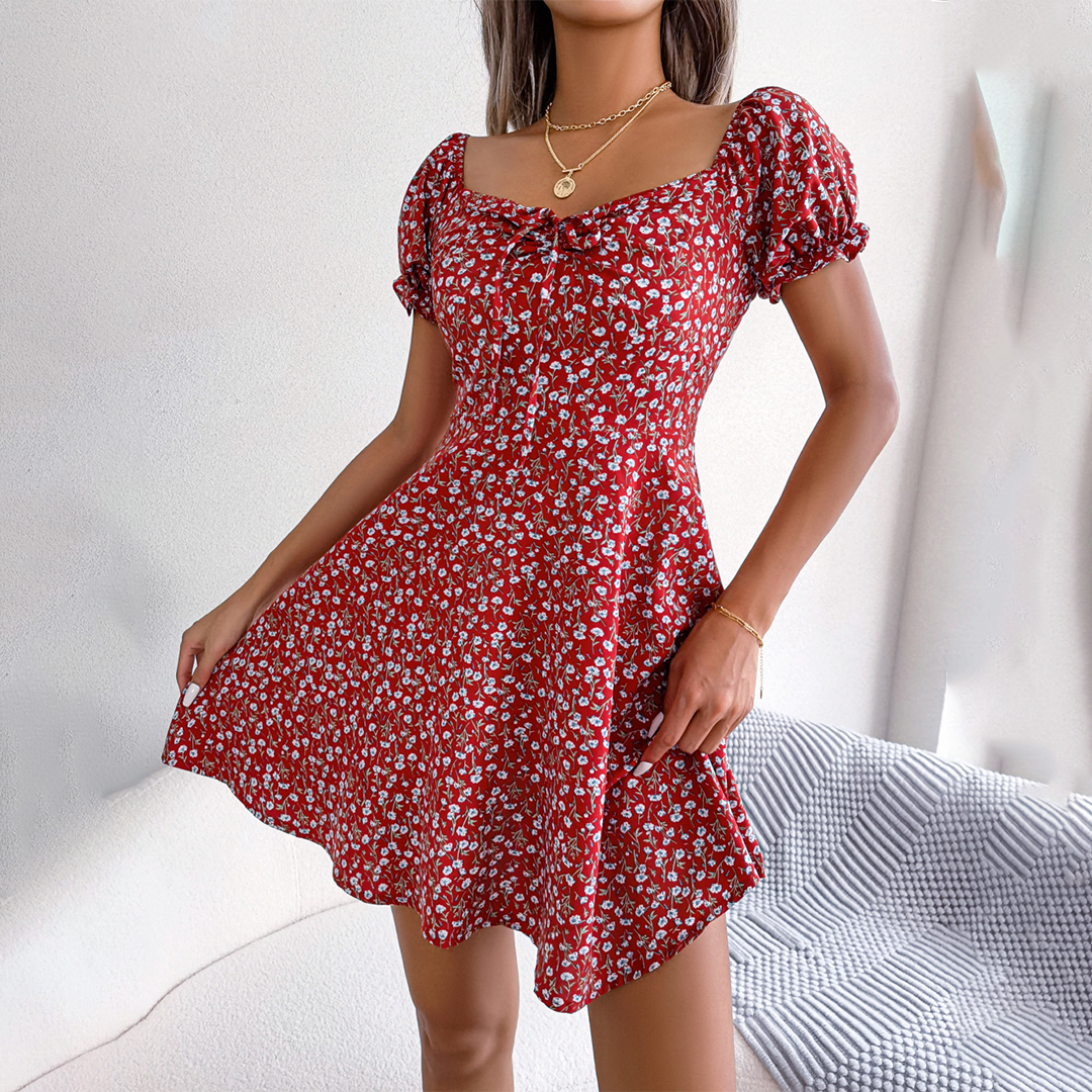 Thea - Flower mini dress