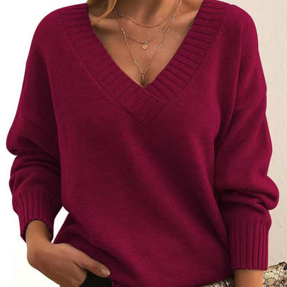 JOELLE - Casual v-neck sweater