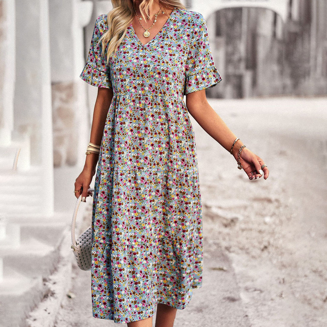 EMERY - Floral midi dress