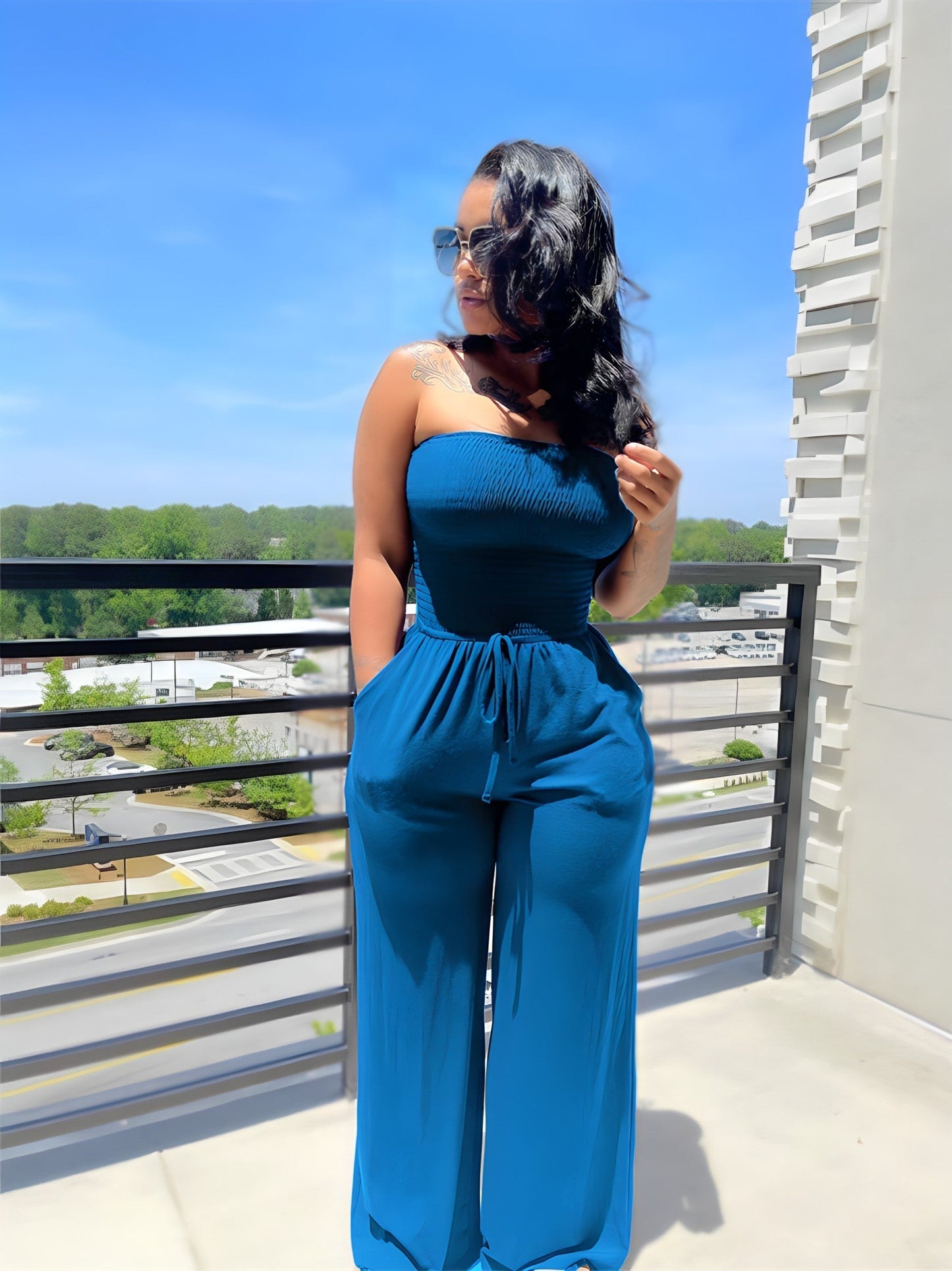 Alicia - Off-shoulder jumpsuit