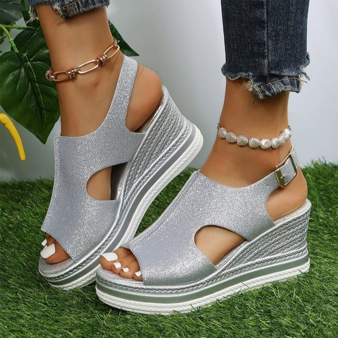 BRYNLEIGH - Trendy wedge heel sandals