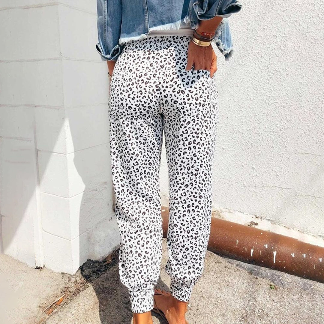 FIONA - Leopard Print Trousers