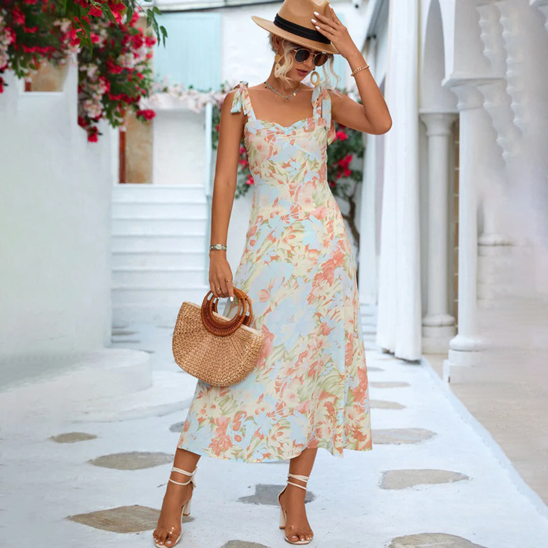 BRIA - Fashionable floral midi dress