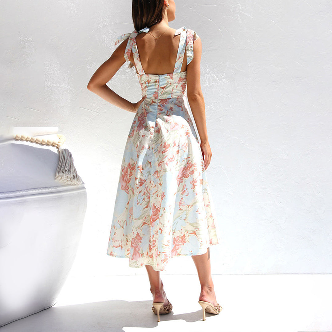 BRIA - Fashionable floral midi dress