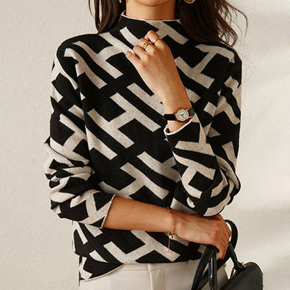 Denise | Geometric pattern sweater 